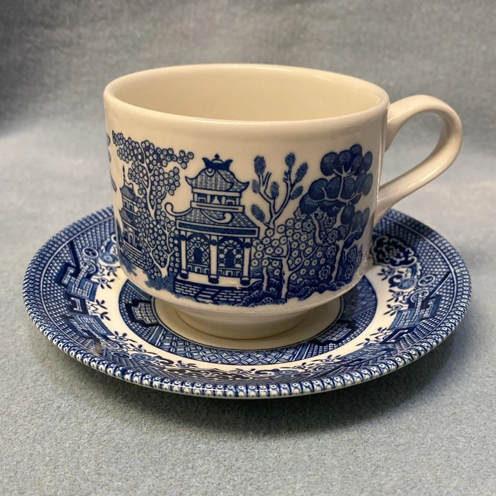 Blue Willow Churchill Coffee Cup Made in England